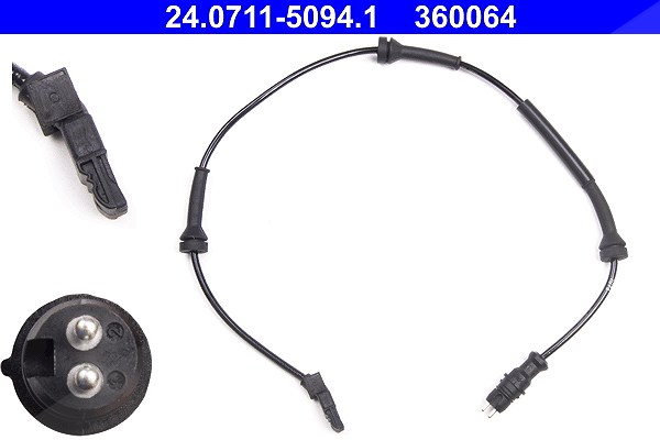Ate Sensor, Raddrehzahl [Hersteller-Nr. 24.0711-5094.1] für Renault