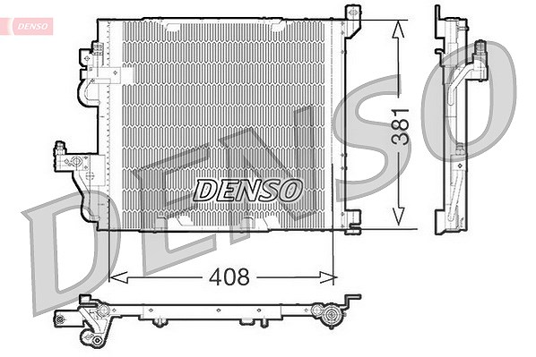 Denso Kondensator, Klimaanlage [Hersteller-Nr. DCN20012] für Vauxhall, Opel