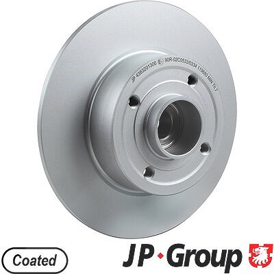 Jp Group 1x Bremsscheiben hinten+Radlager+ABS Ring [Hersteller-Nr. 4363201300] für Nissan, Renault