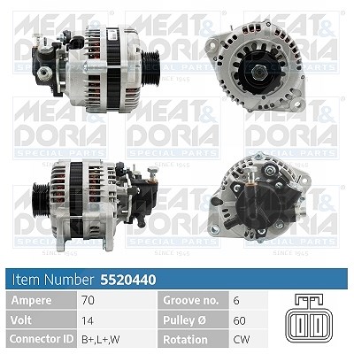Meat & Doria Generator [Hersteller-Nr. 5520440] für Vauxhall, Opel