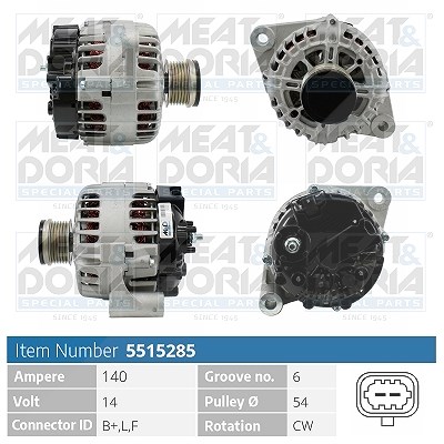 Meat & Doria Generator [Hersteller-Nr. 5515285] für Saab, Opel, Vauxhall, Chevrolet