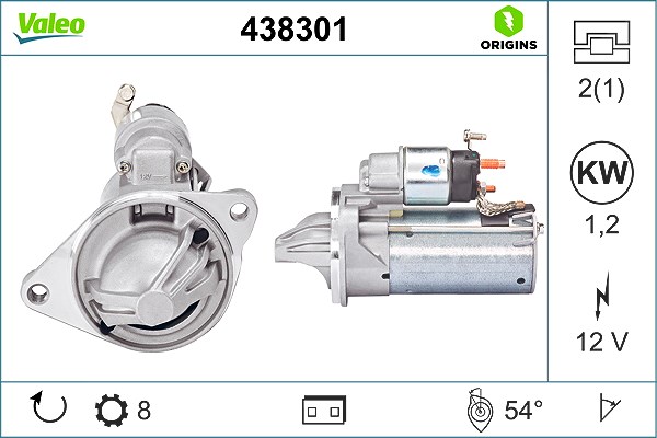 Valeo Starter [Hersteller-Nr. 438301] für Ford