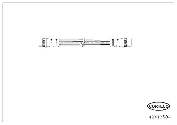 Corteco Bremsschlauch [Hersteller-Nr. 49417304] für Renault, Dacia