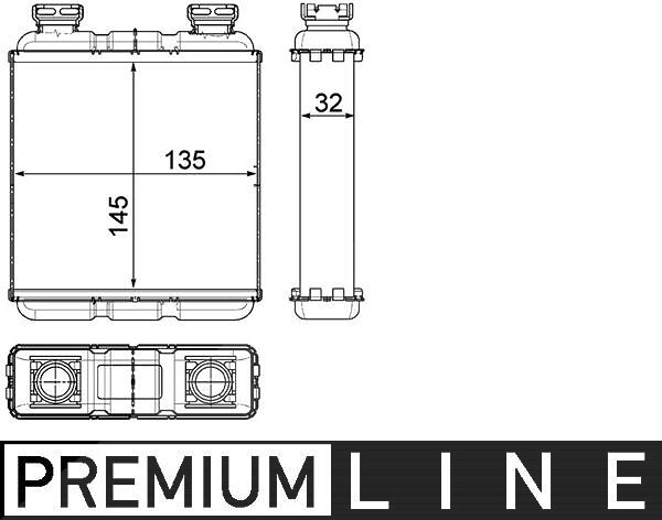 Mahle Wärmetauscher, Innenraumheizung [Hersteller-Nr. AH188000P] für Smart