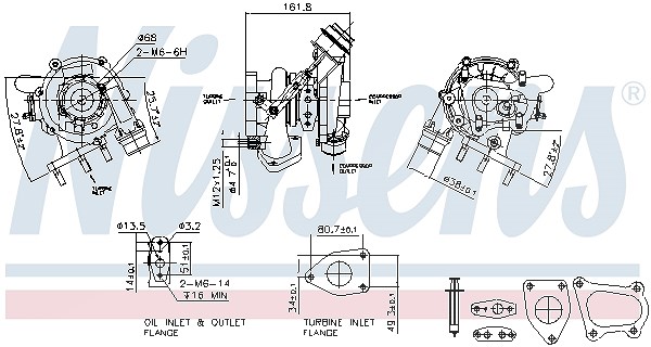 Nissens Lader, Aufladung [Hersteller-Nr. 93233] für Vauxhall, Renault, Opel, Nissan