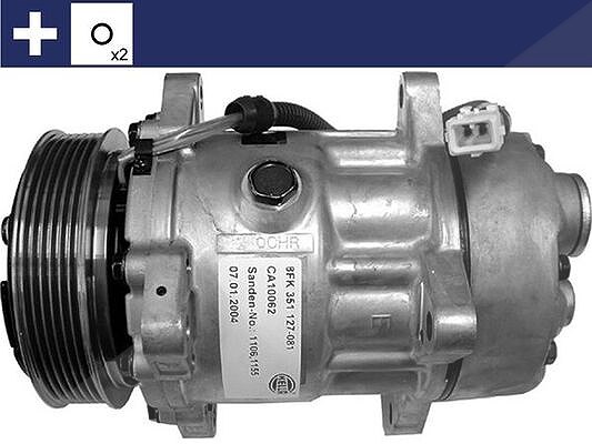 Mahle Kompressor, Klimaanlage [Hersteller-Nr. ACP360000S] für Lancia, Citroën, Fiat, Peugeot