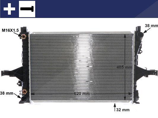 Mahle Kühler, Motorkühlung [Hersteller-Nr. CR1547000S] für Volvo