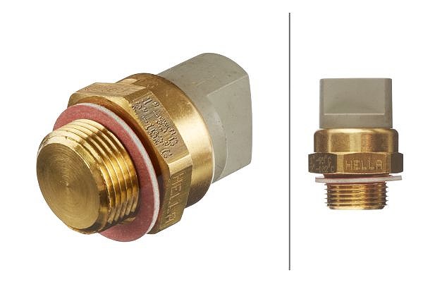 Hella Temperaturschalter, Kühlerlüfter [Hersteller-Nr. 6ZT007802-021] für Audi, VW, Seat, Skoda