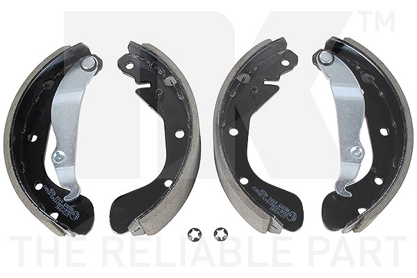 Nk Bremsbackensatz für Trommelbremse [Hersteller-Nr. 2736540] für Vauxhall, Opel, Daewoo, Chevrolet