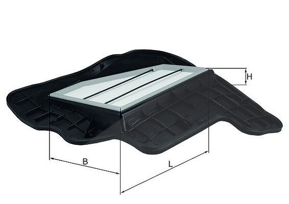 Mahle Luftfilter [Hersteller-Nr. LX1685/5] für Alpina, BMW