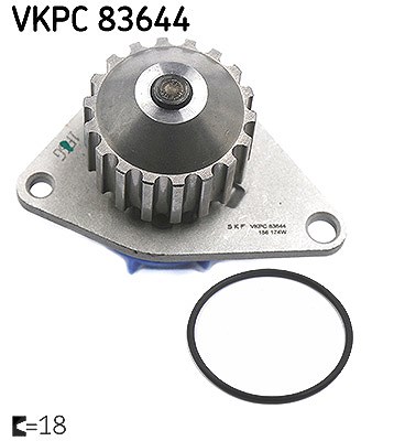 Skf Wasserpumpe [Hersteller-Nr. VKPC83644] für Peugeot, Citroën, Fiat