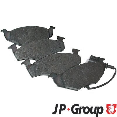 Jp Group Bremsbeläge Vorderachse inkl. Warnkontakt [Hersteller-Nr. 1163603110] für VW, Skoda