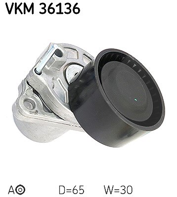 Skf Spannrolle, Keilrippenriemen [Hersteller-Nr. VKM36136] für Mercedes-Benz, Nissan, Opel, Vauxhall, Fiat, Renault
