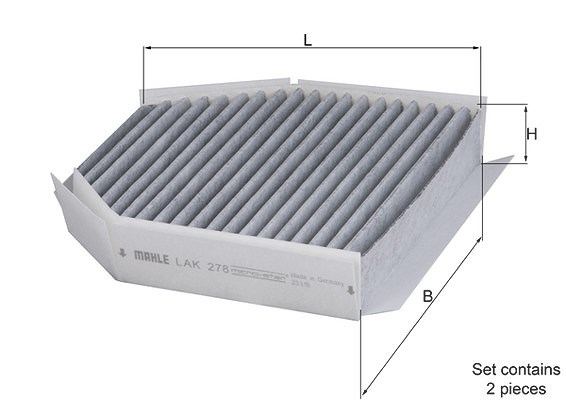Mahle Filter, Innenraumluft [Hersteller-Nr. LAK278/S] für Puch, Mercedes-Benz