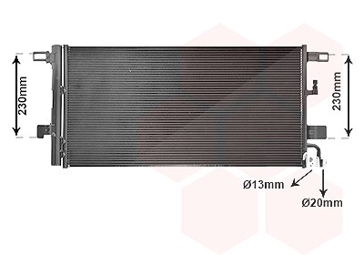Van Wezel Kondensator, Klimaanlage [Hersteller-Nr. 03015703] für Audi