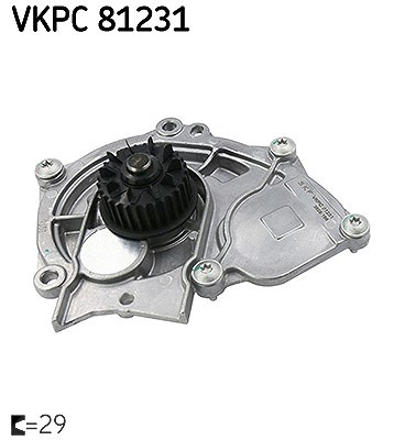 Skf Wasserpumpe [Hersteller-Nr. VKPC81231] für Skoda, Cupra, Seat, Audi, VW