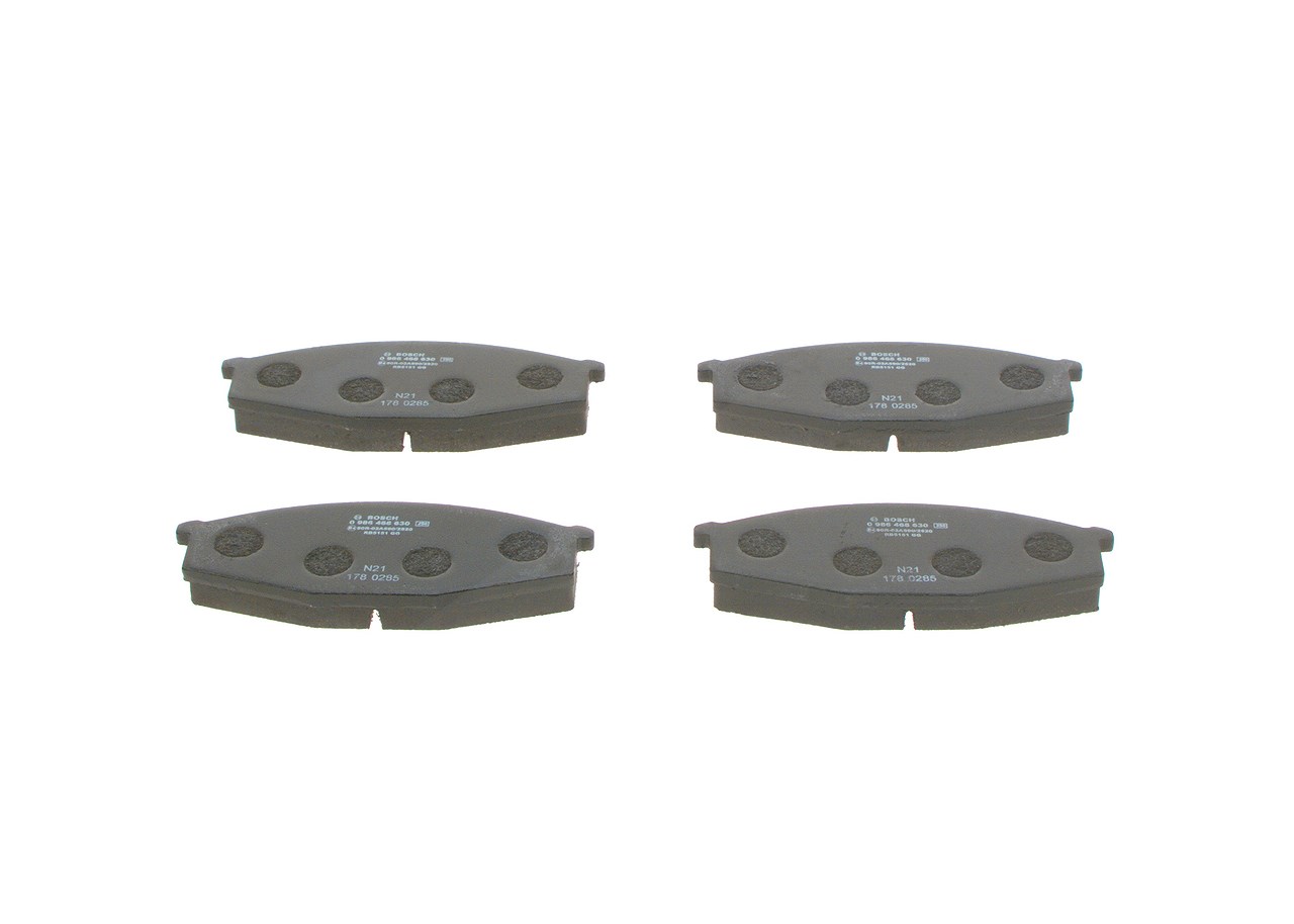 Bosch Bremsbeläge vorne (Satz) [Hersteller-Nr. 0986468630] für Nissan