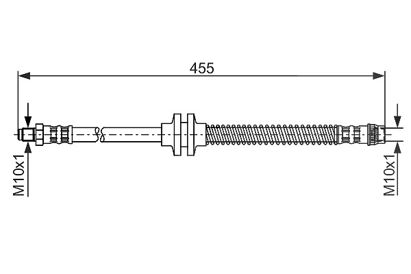 Bosch Bremsschlauch [Hersteller-Nr. 1987476126] für Renault