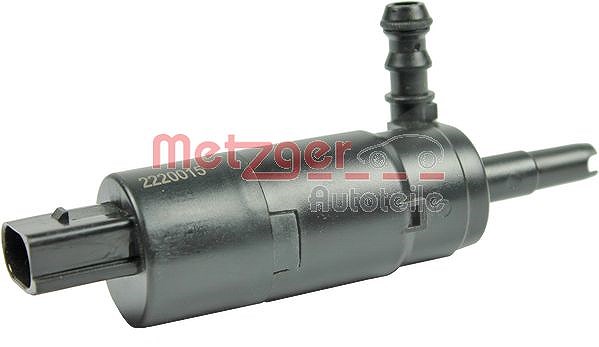 Metzger Autoteile Waschwasserpumpe, Scheinwerferreinigung [Hersteller-Nr. 2220015] für Mercedes-Benz, VW