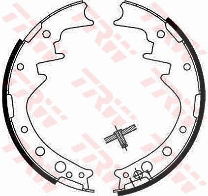 Trw Bremsbackensatz [Hersteller-Nr. GS8170] für Talbot, BMW, Daihatsu, VW, Renault, Toyota