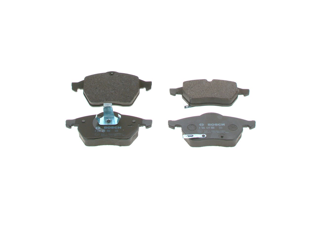 Bosch Bremsbelagsatz, Scheibenbremse [Hersteller-Nr. 0986424488] für Vauxhall, Opel, Saab