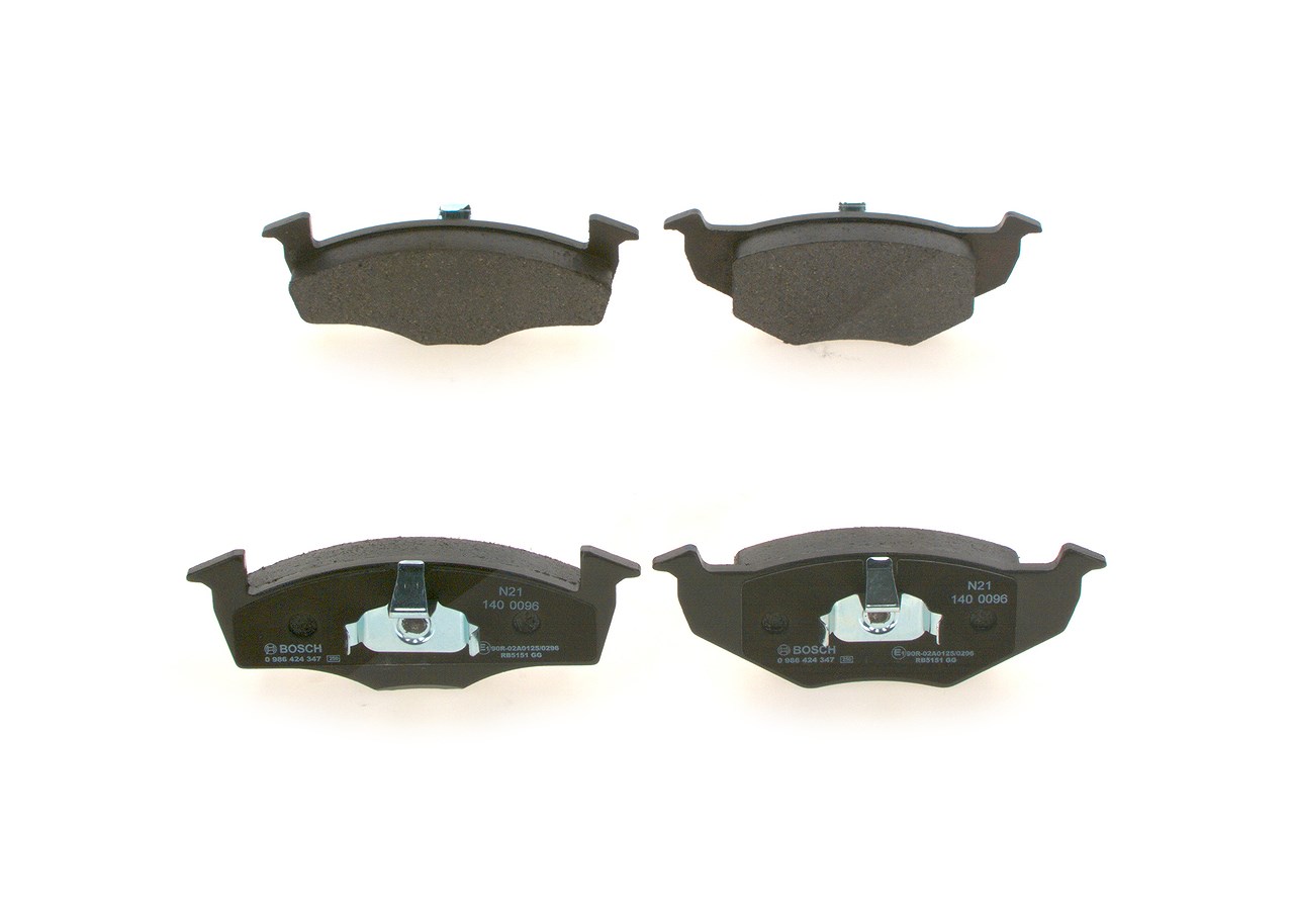 Bosch Bremsbelagsatz, Scheibenbremse [Hersteller-Nr. 0986424347] für Seat, VW