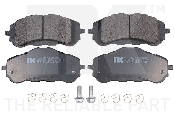 Nk Bremsbelagsatz, Scheibenbremse [Hersteller-Nr. 223754] für Citroën, Vauxhall, Peugeot, Opel, Toyota