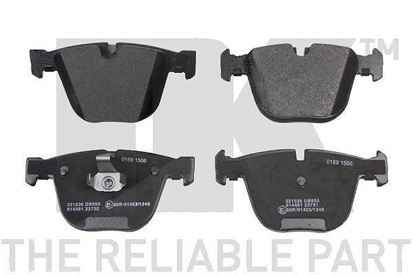 Nk Bremsbelagsatz Hinterachse [Hersteller-Nr. 221536] für BMW