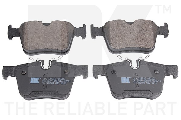 Nk Bremsbeläge hinten (Satz) [Hersteller-Nr. 229994] für Jaguar, Land Rover, Polestar, Volvo