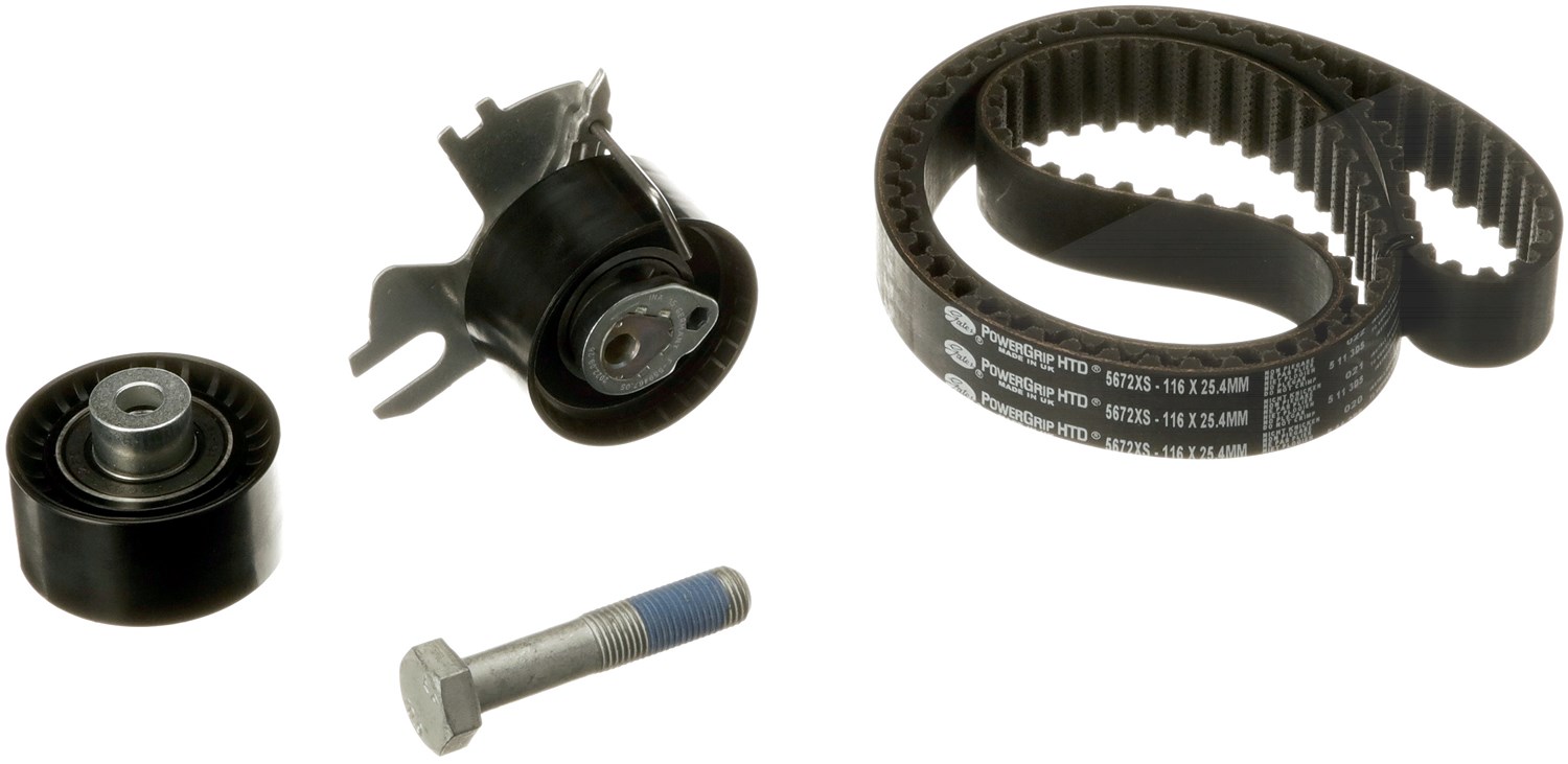 Gates Zahnriemensatz [Hersteller-Nr. K015672XS] für Fiat, Toyota, Peugeot, Citroën, Ford, Ds