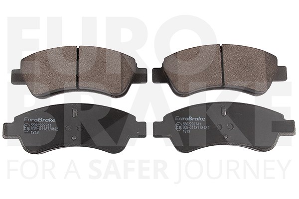 Eurobrake Satz Bremsbeläge Vorderachse [Hersteller-Nr. 5502223741] für Opel, Peugeot, Citroën, Ds, Vauxhall