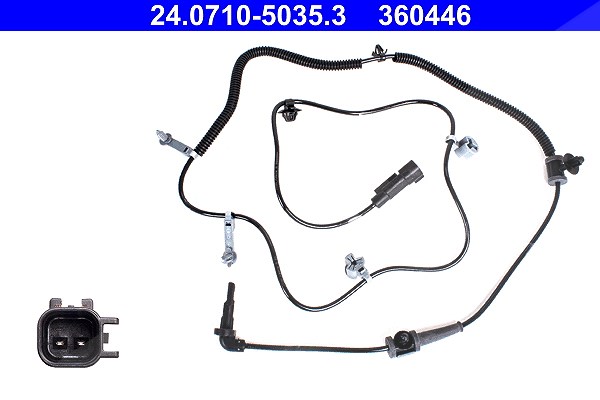 Ate Sensor, Raddrehzahl [Hersteller-Nr. 24.0710-5035.3] für Chevrolet, Opel, Vauxhall