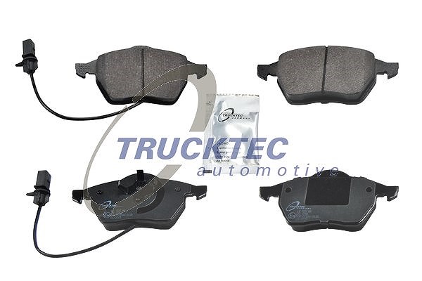 Trucktec Automotive Bremsbelagsatz, Scheibenbremse [Hersteller-Nr. 07.35.107] für Audi, Skoda, VW, Seat
