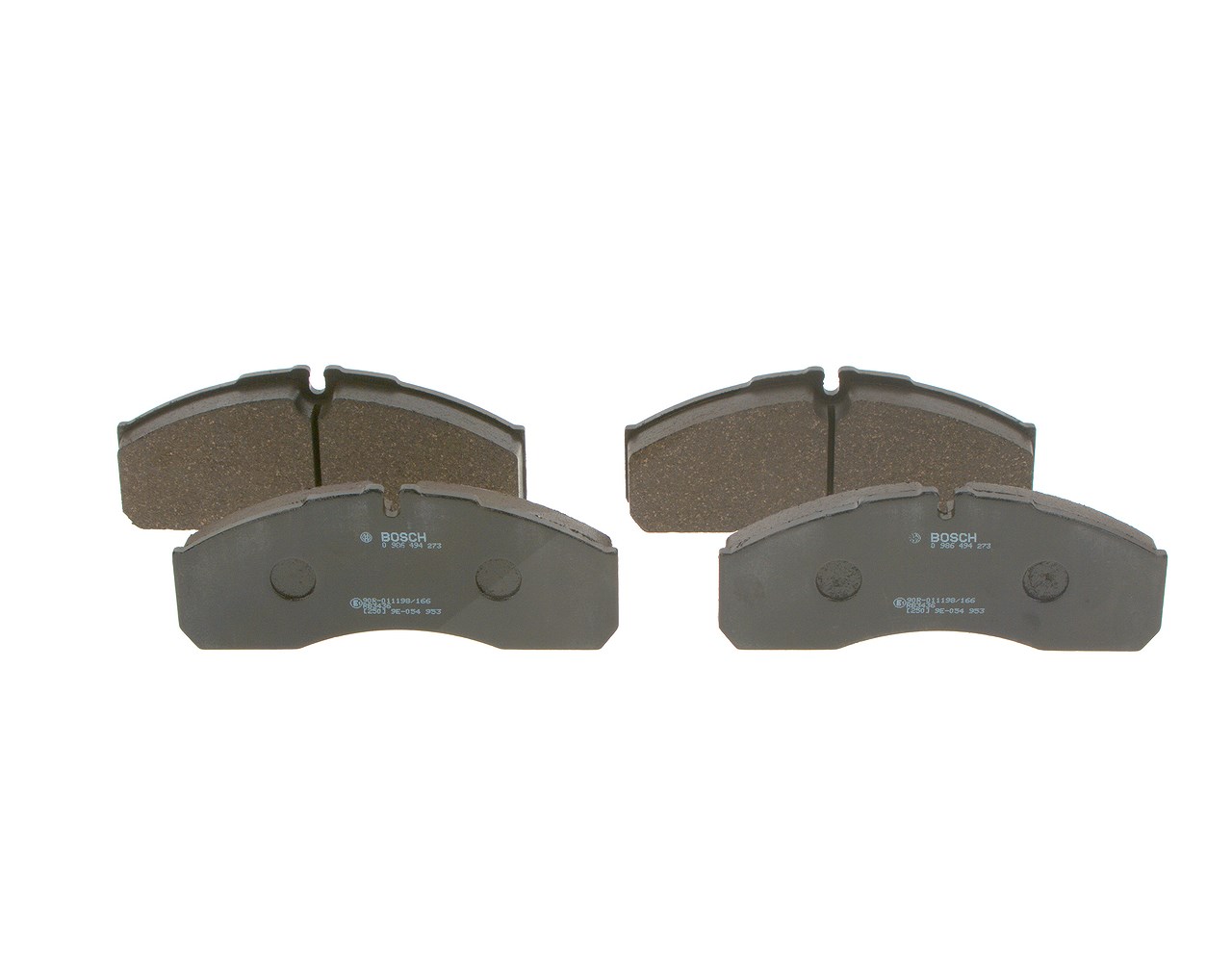 Bosch Bremsbeläge vorne (Satz) [Hersteller-Nr. 0986494273] für Renault