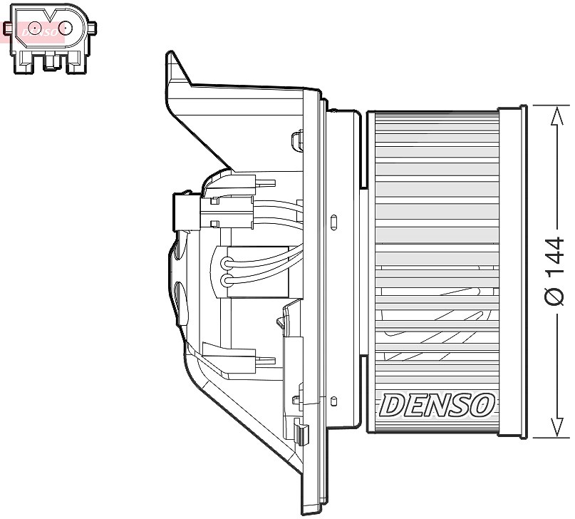 DENSO Innenraumgebläse DEA05005 für BMW - Bild 2
