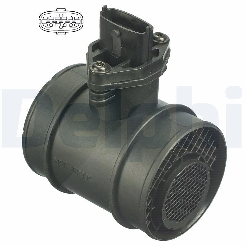 Delphi Luftmassenmesser [Hersteller-Nr. AF10280-12B1] für Opel, Vauxhall