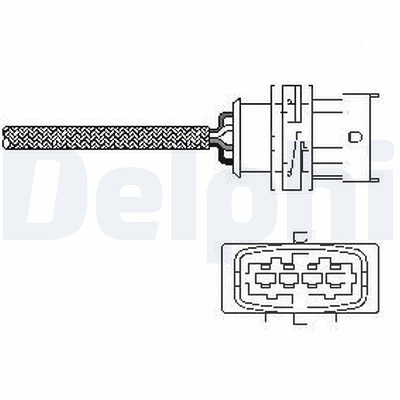 Delphi Lambdasonde [Hersteller-Nr. ES10789-12B1] für Opel, Vauxhall