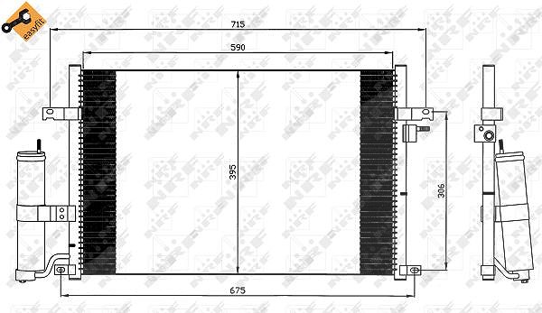 Nrf Kondensator 595-395-20 [Hersteller-Nr. 35573] für Chevrolet, Daewoo