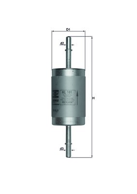 Mahle Kraftstofffilter [Hersteller-Nr. KL181] für Ford, Ford Usa, Jaguar, Lincoln