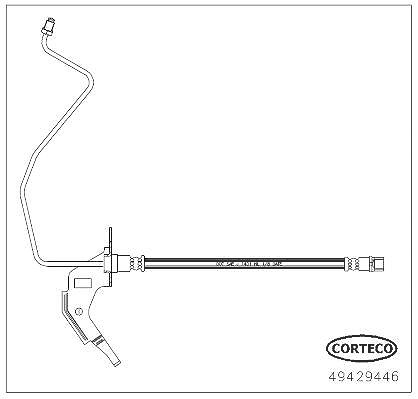 Corteco Bremsschlauch [Hersteller-Nr. 49429446] für Vauxhall, Opel