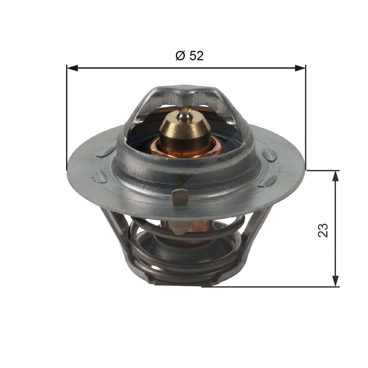 Gates Thermostat, Kühlmittel [Hersteller-Nr. TH14088G1] für VW, Geo, Triumph, Daihatsu, Rover, Toyota, Ford, Plymouth, Land Rover, Mg, Suzuki, Chrysle
