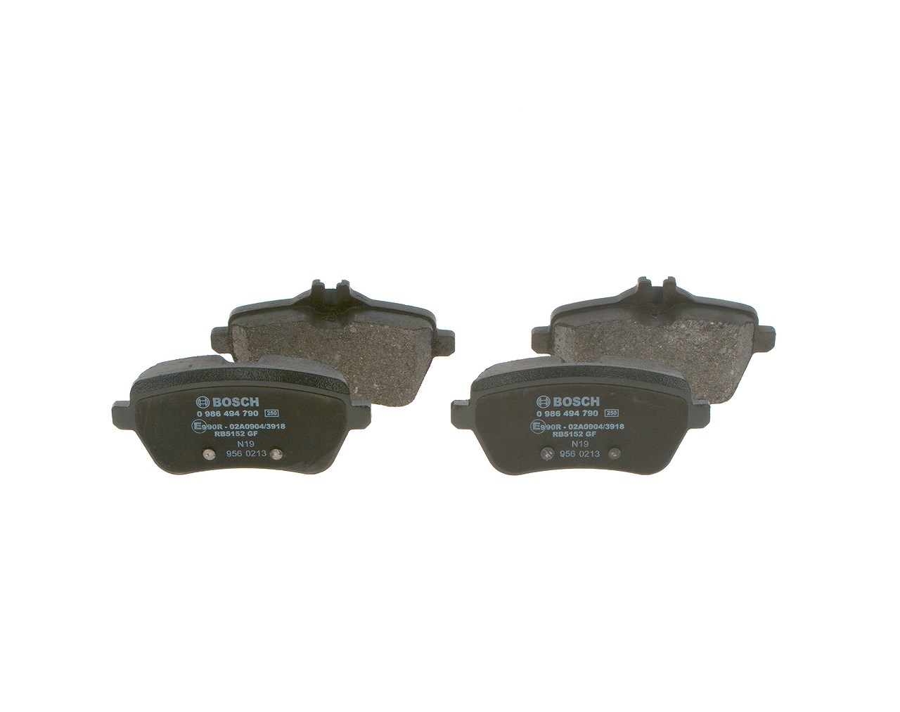 Bosch Bremsbelagsatz, Scheibenbremse [Hersteller-Nr. 0986494790] für Mercedes-Benz