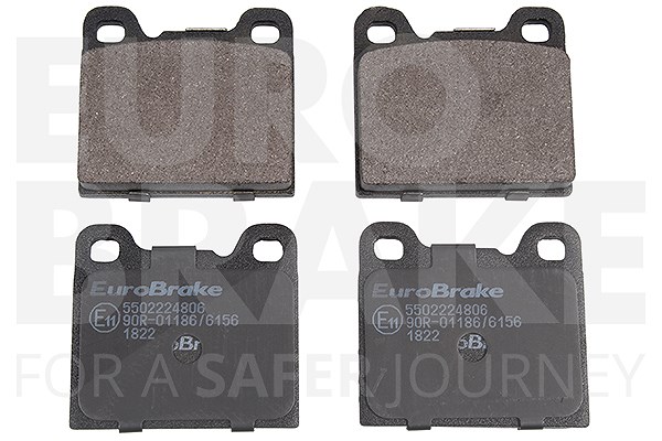 Eurobrake Satz Bremsbeläge Hinterachse [Hersteller-Nr. 5502224806] für Volvo