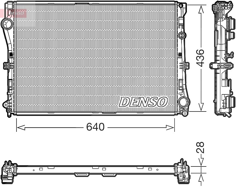 Denso Kühler, Motorkühlung [Hersteller-Nr. DRM17103] für Mercedes-Benz