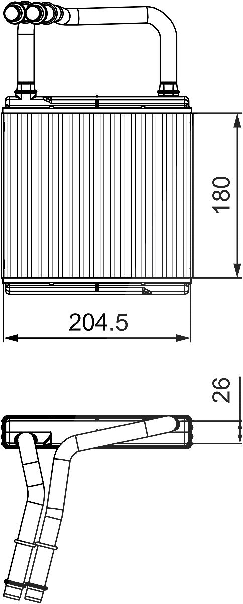 Valeo Wärmetauscher, Innenraumheizung [Hersteller-Nr. 811526] für Mercedes-Benz