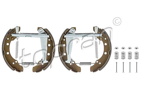 Topran Bremsbackensatz [Hersteller-Nr. 110296] für Audi, Seat, VW