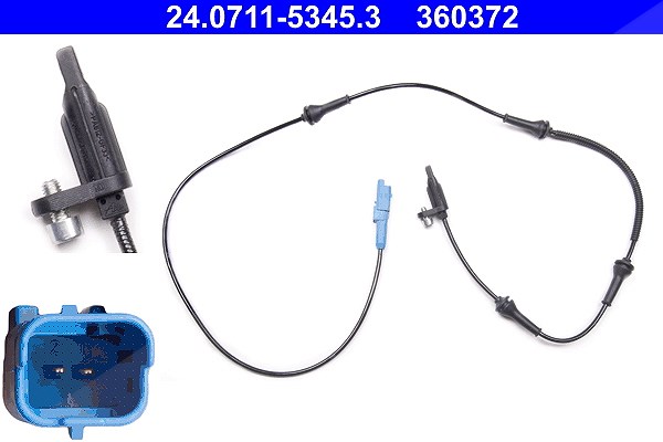 Ate Sensor, Raddrehzahl [Hersteller-Nr. 24.0711-5345.3] für Peugeot, Citroën