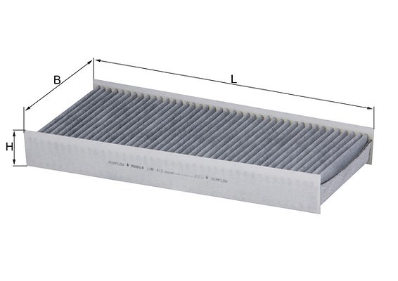 Mahle Filter, Innenraumluft [Hersteller-Nr. LAK412] für Peugeot, Citroën, Fiat