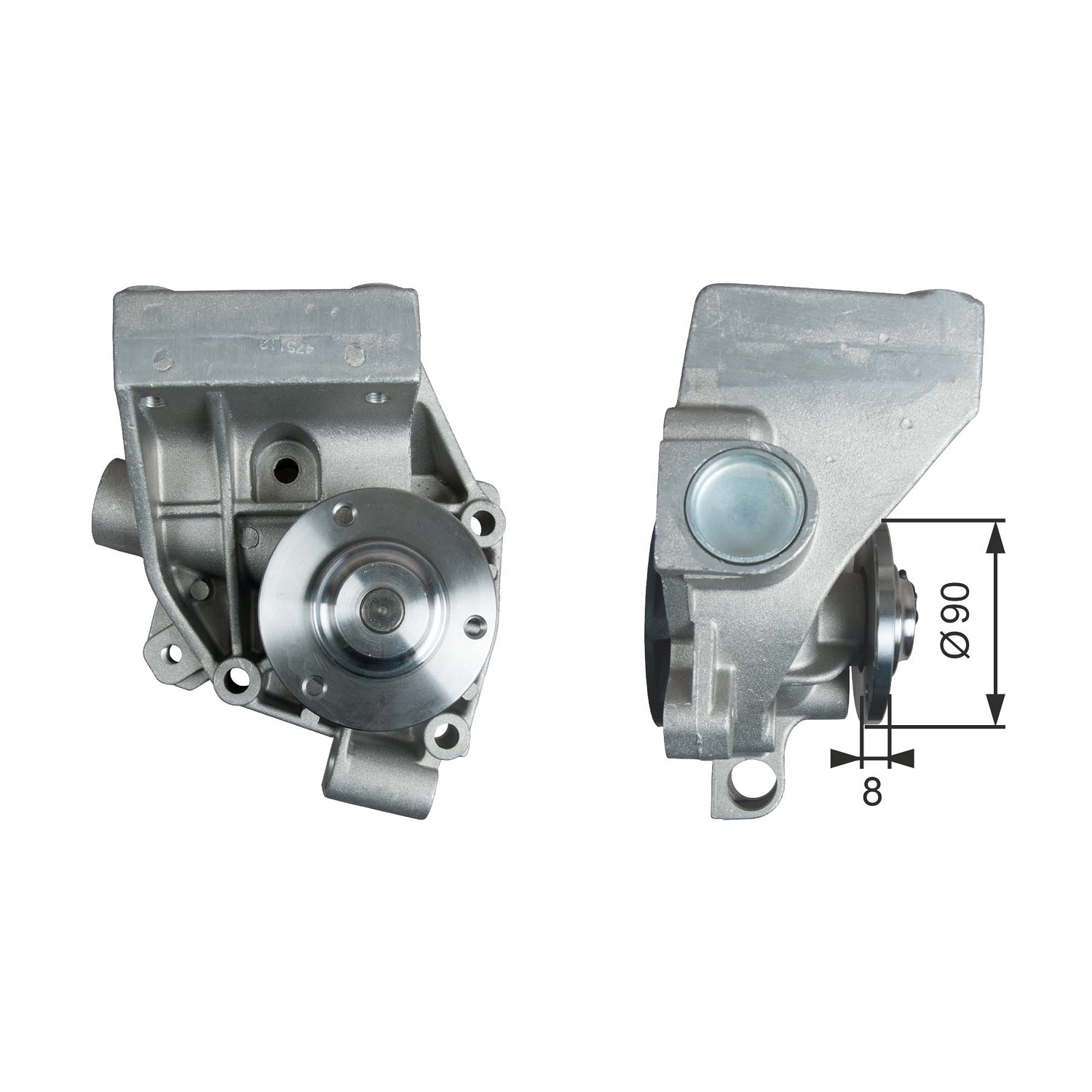 Gates Wasserpumpe [Hersteller-Nr. WP0138] für Peugeot, Fiat, Citroën