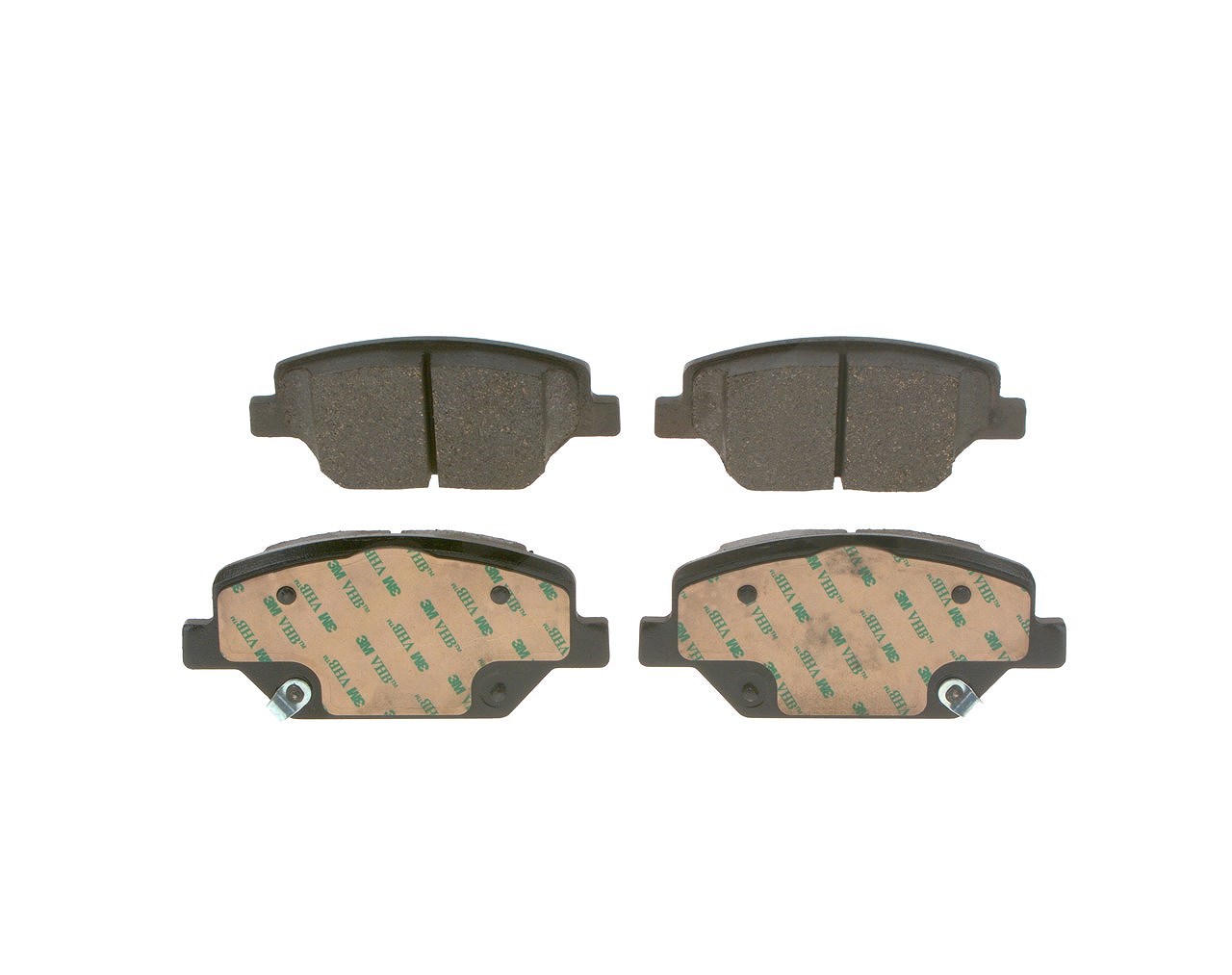 Bosch Bremsbeläge vorne (Satz) [Hersteller-Nr. 0986424869] für Opel, Vauxhall